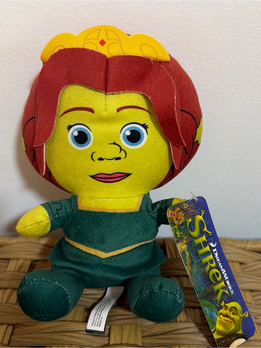 NWT Dreamworks Princess Fiona Big Head Shrek Plush Toy Factory 9” Stuffed Movie